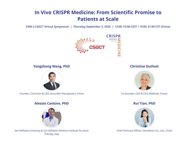 In Vivo CRISPR Medicine: From Scientific Promise to Patients at Scale