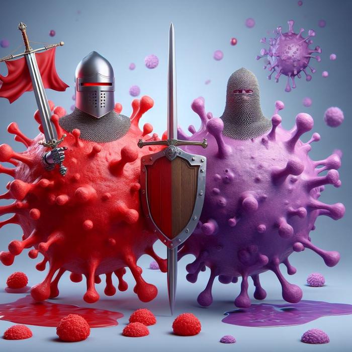T cells are our golden knights, always ready to defend the kingdom that is our body. AI-generated.