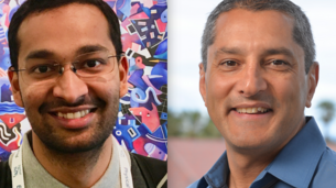 Lead author Ashwin Ramachandran (left) and senior author Juan Santiago, at Stanford University, are...