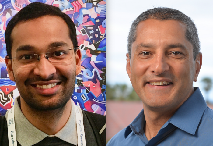 Ashwin Ramachandran (left) and Juan Santiago, at Stanford University, are experts in microfluidics...
